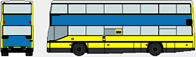 Doppeldecker-Bandwerbung, Buswerbung, Berlin (Bus-Außenwerbung)