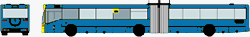 Gelenk-Bus-Ganzwagenwerbung, Buswerbung, Berlin (Bus-Außenwerbung)