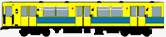 U-Bahn-Bandwerbung, Großprofil, Berlin (U-Bahn Außenwerbung)