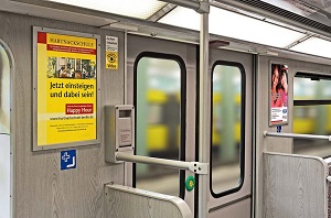 U-Bahn Innenwerbung, Seitenwandflächen, Berlin